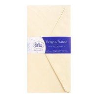 G Lalo Verge de France Envelope DLE Ivory, Pack of 25